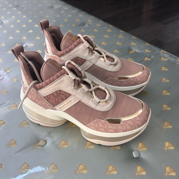 Michael Kors Pink Sneakers - Picture 1 of 4